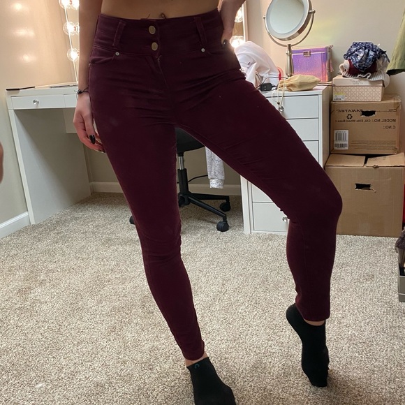 Burgundy Jeans - Picture 3 of 7